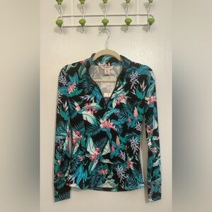 Tommy Bahama Golf Tropical Print Pullover, Size XS